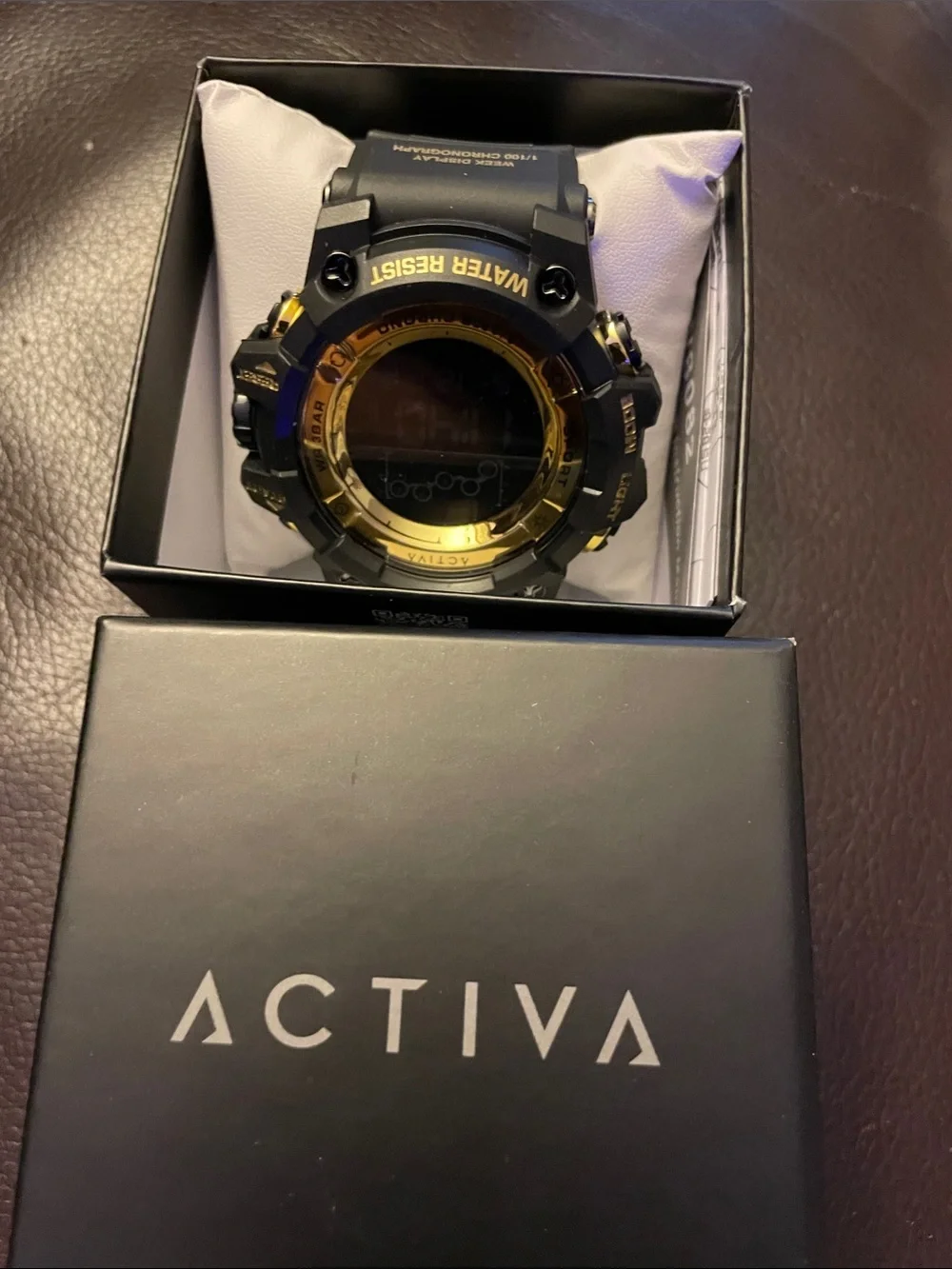 Invicta Black and Gold Digital Sport Watch